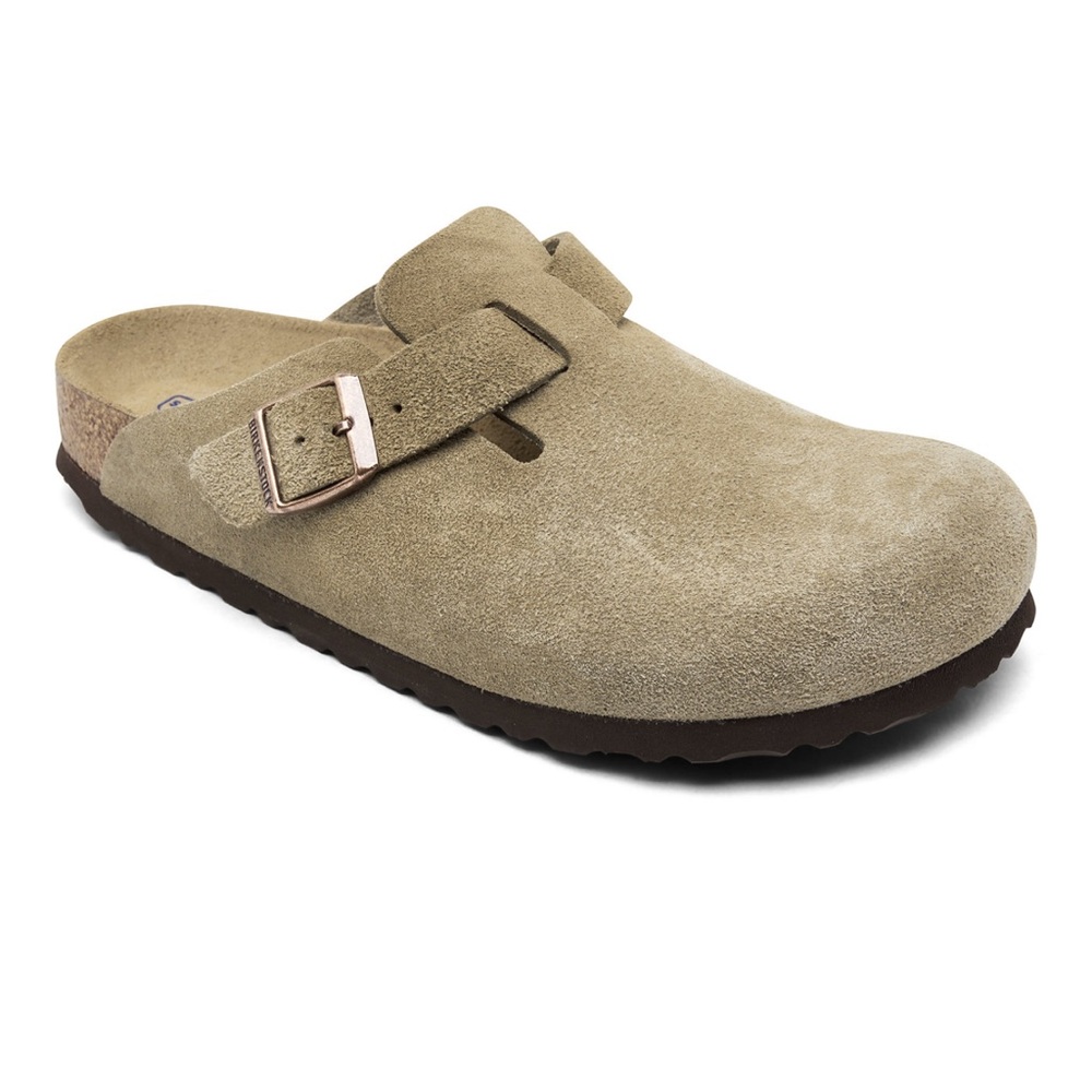 Birkenstock Women's Boston Soft Footbed Suede Leather Clogs